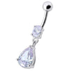 Trending Teardrop Jewel Belly Ring - Elevate Your Style Instantly!