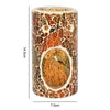 Pillar Brown Crackle Oil Burner