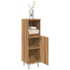 Stylish Artisan Oak Bathroom Cabinet - Space-Saving Elegance