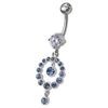 Sparkling CZ Gem Belly Ring - Stunning Navel Piercing Jewelry for You!