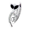 Trendy Jeweled Cat Belly Ring - Stylish 316L Surgical Steel & Sterling Silver!