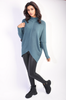 Janiyah Cozy Turtle Neck Longline Knitted Jumper - Chic & Stylish Warmth!