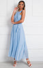 Slay in Style: Pleated Crossover Maxi Dress for Effortless Elegance!