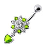 Enchanting Royal Heart Jeweled Belly Ring - Elevate Your Style Today!