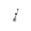 Sparkling Jeweled Penguin Belly Ring - Trendy 14g Surgical Steel Design