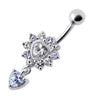 Enchanting Royal Heart Jeweled Belly Ring - Elevate Your Style Today!