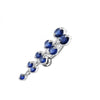 Elegant Jeweled Silver Curved Belly Ring - Trendy & Stylish Body Jewelry