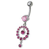 Sparkling CZ Gem Belly Ring - Stunning Navel Piercing Jewelry for You!