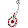 Vibrant Jeweled Banana Bar Belly Ring – Dazzle with Style!