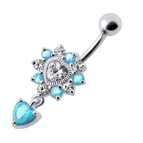 Enchanting Royal Heart Jeweled Belly Ring - Elevate Your Style Today!