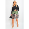 Fierce & Fabulous: Clare Leopard Trim Oversized Mini Dress