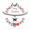 Silver Star Holiday Gift Hamper: Bracelet, Candle & Chocolates Delight!