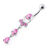 Trendy Pear-Shaped Jeweled Belly Ring – Elevate Your Style Today!