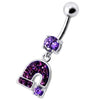 Trendy Silver Horseshoe Belly Ring - Shine Bright in Style!