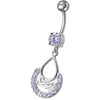 Stylish Silver Dangling Belly Ring - Trendy Body Jewelry for Online Shoppers