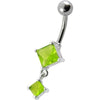 Trendy SS Banana Bar Belly Ring - Stunning Sterling Silver Charm!