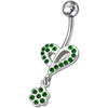 Trendy Jeweled Heart Belly Ring – Statement Jewelry for Bold Online Shoppers!