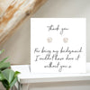 Bridesmaid Script Thank you Card & Earrings