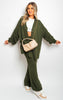 Cozy & Chic: Emma Chunky Knitted Cardigan & Wide Leg Trousers Co-ord Set