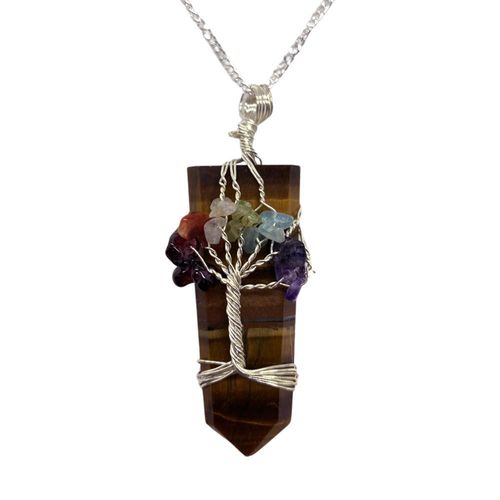 Handmade Tree of Life 7 Chakra Pendant - Energize Your Spirit and Balance Life!