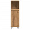 Stylish Artisan Oak Bathroom Cabinet - Space-Saving Elegance