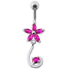 Sparkling Jeweled Star Belly Ring - Dazzle in Style!