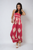 Chic & Vibrant Printed Strapless Jumpsuit for Effortless Style