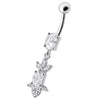 Trendy Jeweled 316L Surgical Steel Belly Ring - Dazzle Your Style!