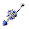 Enchanting Royal Heart Jeweled Belly Ring - Elevate Your Style Today!