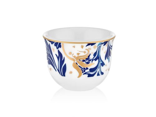 Evaliza Blue Blanc Karina Cup - Handcrafted Elegance for Espresso & Decor