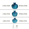 Ocean Blue Ceramic Vase Trio - Elevate Your Space with Elegance & Style