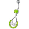 Stylish Silver Dangling Belly Ring - Trendy Body Jewelry for Online Shoppers