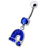 Trendy Silver Horseshoe Belly Ring - Shine Bright in Style!