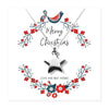 Starry Christmas Joy Gift Hamper: Silver Necklace, Candles & Chocolates