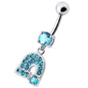 Trendy Silver Horseshoe Belly Ring - Shine Bright in Style!