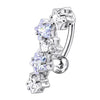 5-Star Elegance: Jeweled Dangling Belly Ring - A Touch of Glam