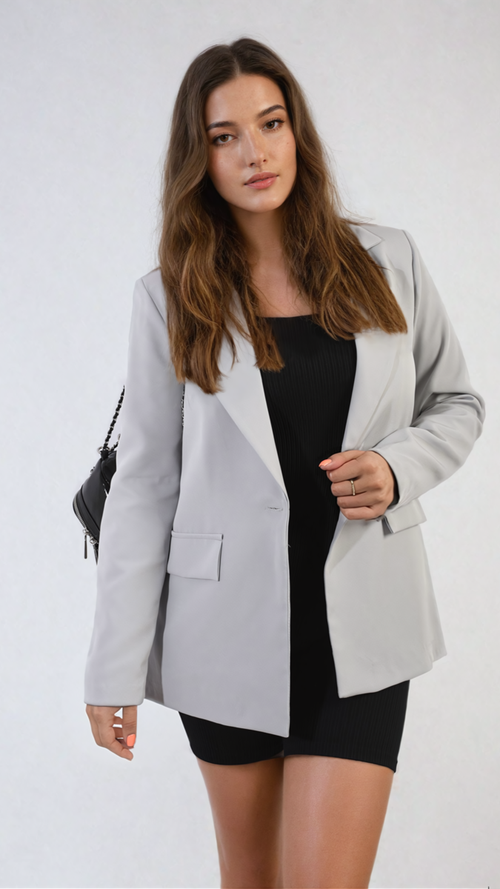 Chic Oversized Open Front Blazer - Effortless Style for Every Occasion!