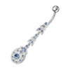 Trendy Curved Sterling Silver Belly Ring - 14G Surgical Steel Style!