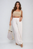 Chic & Cozy: Sabrina Drawstring Waist Wide Leg Trousers for Effortless Style!