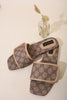 Janelle Patterned Front Strap Flat Sandals - Trendy Style Meets Comfort!