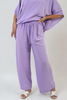 Chic & Cozy: Sabrina Drawstring Waist Wide Leg Trousers for Effortless Style!