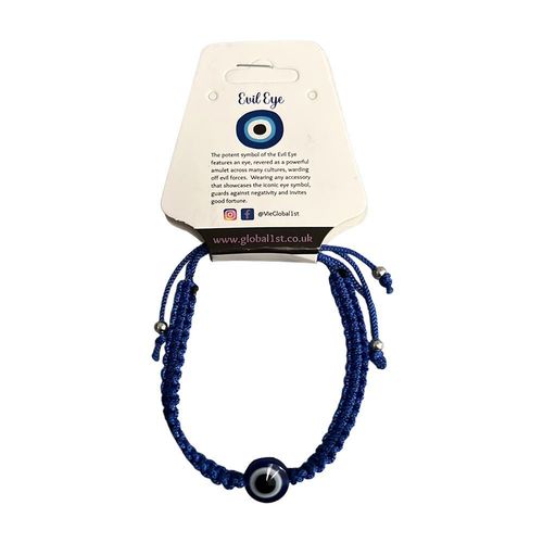 Enchanting Evil Eye Cotton Bracelet: Stylish Protection & Good Luck Charm