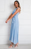 Slay in Style: Pleated Crossover Maxi Dress for Effortless Elegance!