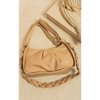 Chic & Eco-Friendly Rosie Ruched Faux Leather Shoulder Bag - Trendy Must-Have!