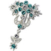 Trendy Crown-Shaped Silver Belly Ring for a Dazzling Look!