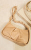 Chic & Eco-Friendly Rosie Ruched Faux Leather Shoulder Bag - Trendy Must-Have!