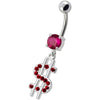 Trendy Jeweled Dollar Sign Belly Ring - Glam Up Your Style!