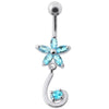 Sparkling Jeweled Star Belly Ring - Dazzle in Style!