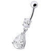 Trending Teardrop Jewel Belly Ring - Elevate Your Style Instantly!