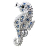 Stunning Jeweled Reverse Dangling Sea Horse Belly Ring - 14g Surgical Steel